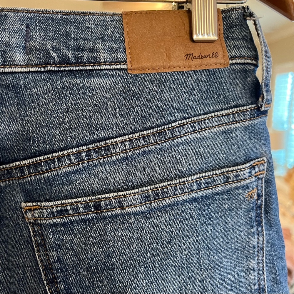 Madewell Cali Demi Boot Jeans Glenside Wash 99 Cotton NG351 Size 27 - Picture 7 of 10